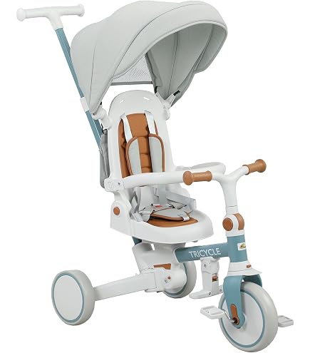 Little Tikes 4-in-1 Trike Ride On, Blue/White, Sports Edition